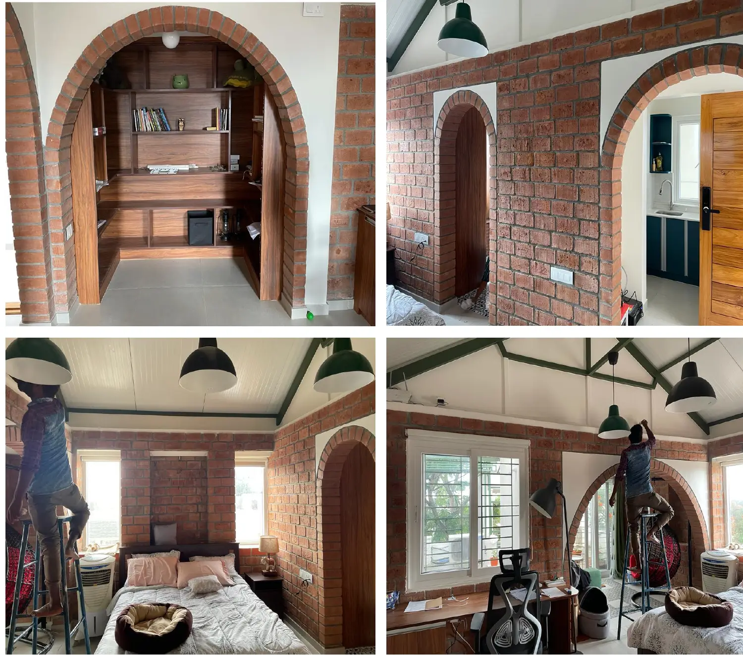 Rustic Brick Residence Interior